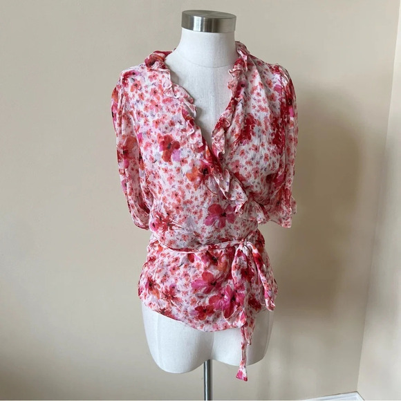 Misa sybil floral ruffle top 13585 - Picture 3 of 11